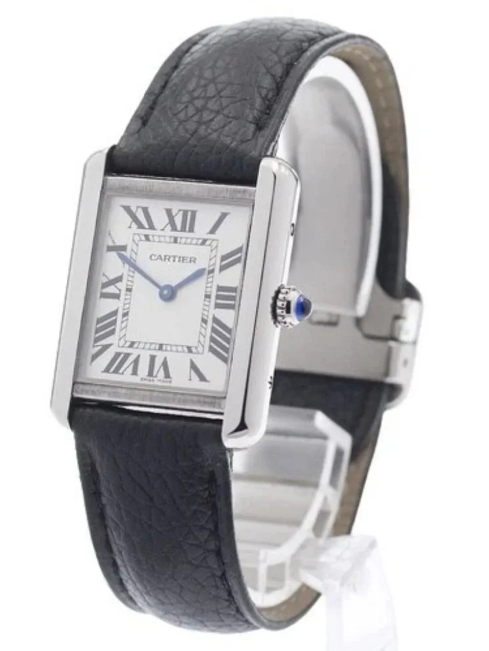 CARTIER Tank solo SM WSTA0030 Silver Dial Quartz Ladies Watch_958811